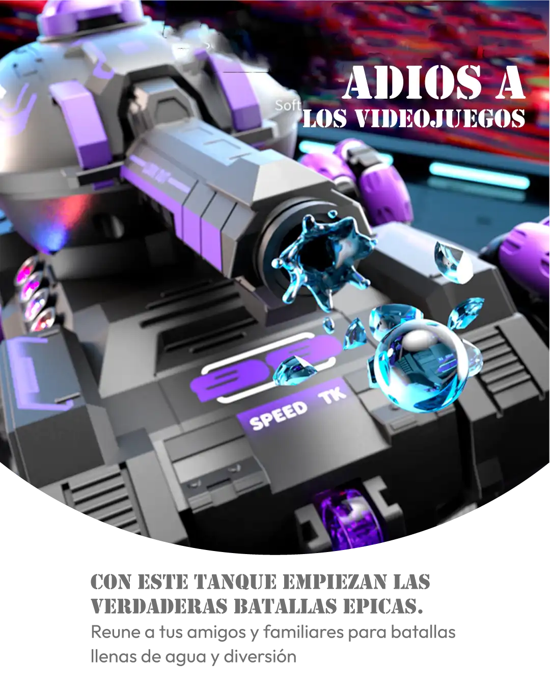 Tanque Acrobatico con sensores de movimiento