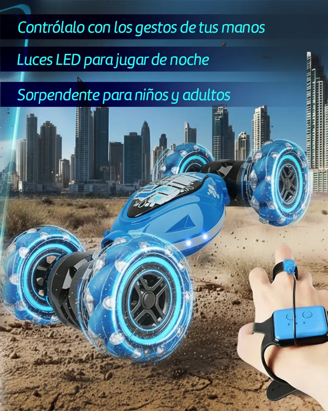 Carro Acrobatico con sensor de movimientos