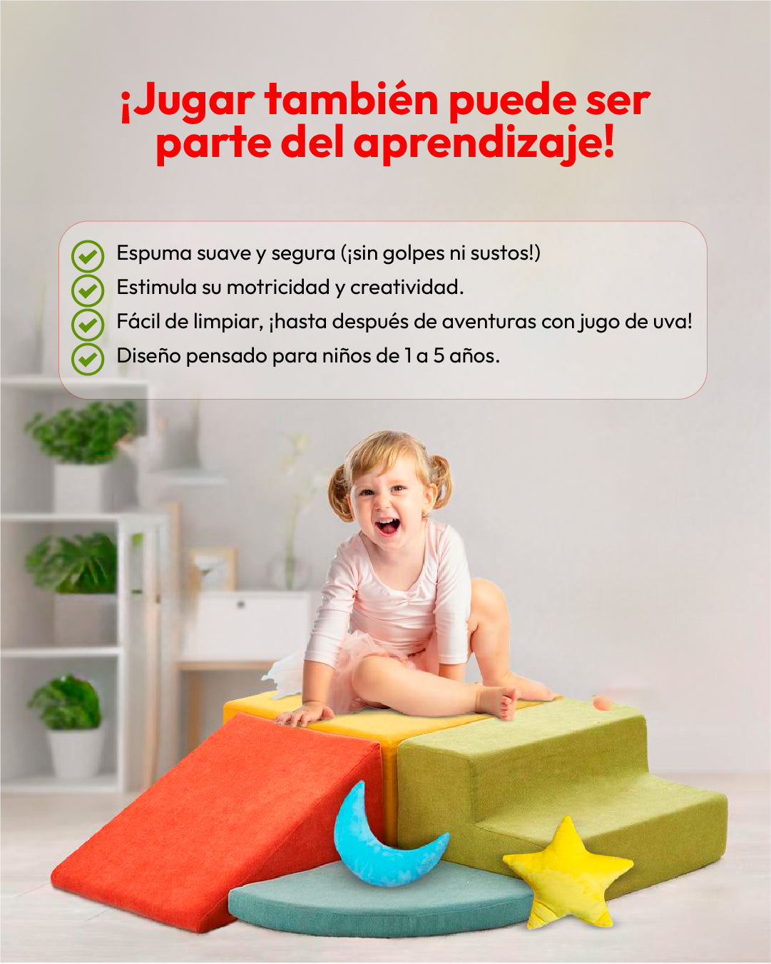 SET BLOQUES DE ESCALADA PREMIUN  MULTICOLOR 4 PCS