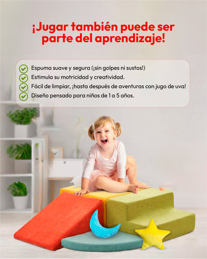 SET BLOQUES DE ESCALADA PREMIUN  MULTICOLOR 4 PCS