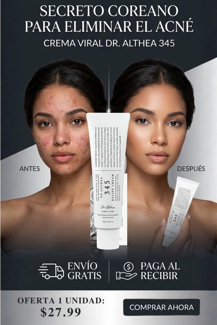 Dr. Althea 345™ Crema Coreana de Alivio calma y repara la piel sensible, con manchas y acné