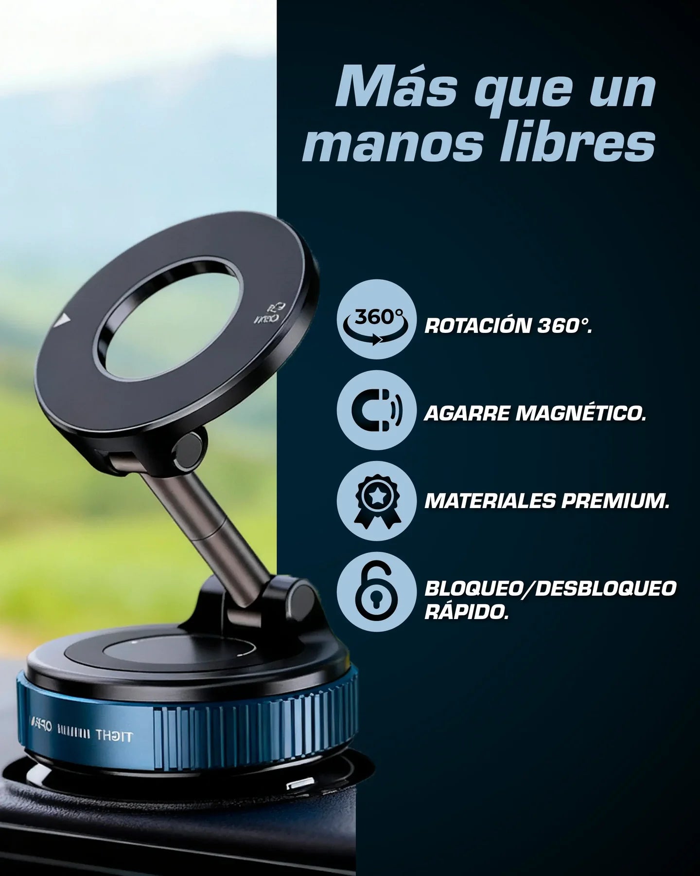 Soporte magnético para teléfono celular