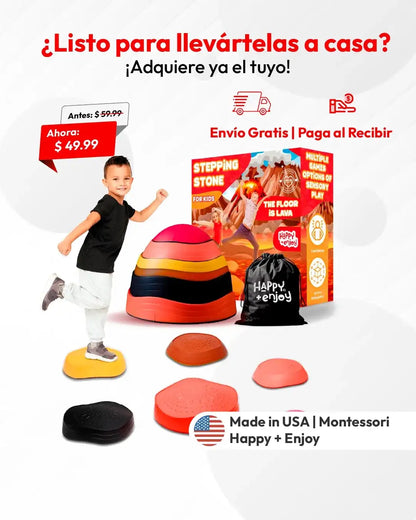 PIEDRAS EQUILIBRIO SENSORIAL PARA NIÑO SET 6 PCS
