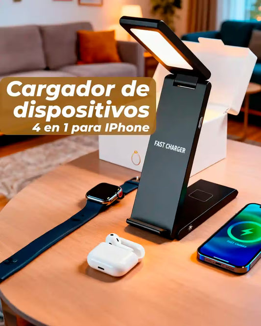 Cargador de dispositivos 4 en 1 para IPhone